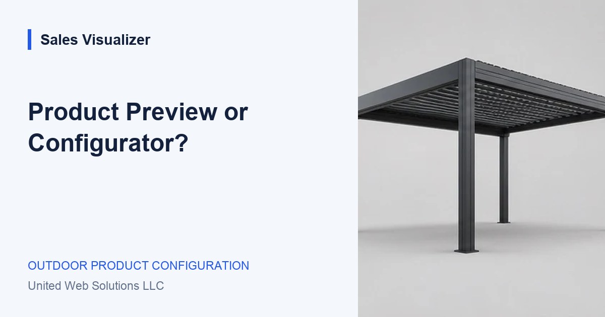 Sales Visualizer guide: A product preview is only the start. Make the choices work.