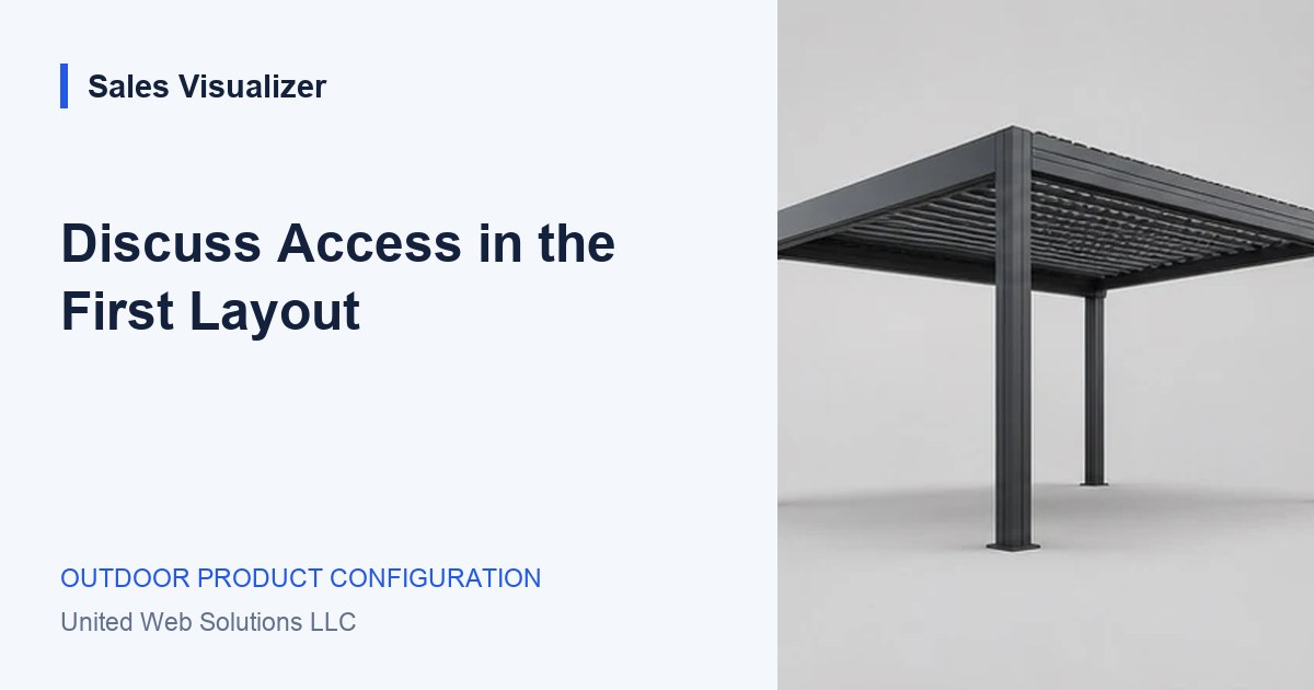 Sales Visualizer guide: Put access into the first layout discussion.